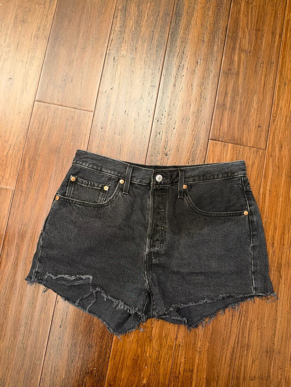 Levi's 501 Original Denim Cutoff Shorts 30 Woman's